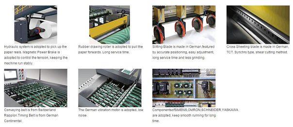 Honor A4 office paper cutting and packing machiner parts